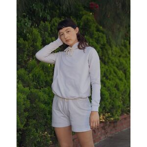 Big Bud Press Sweat Shorts in White / Light Gray XS Unisex